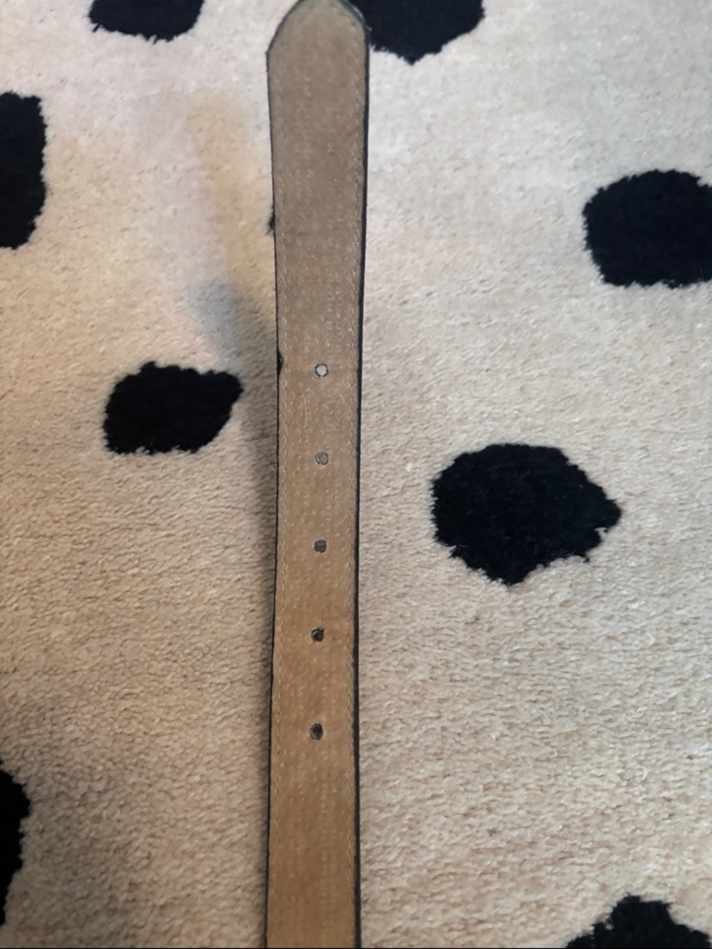 Express vintage Leopard Print Haircalf Belt in White and Brown size medium - Picture 6 of 7